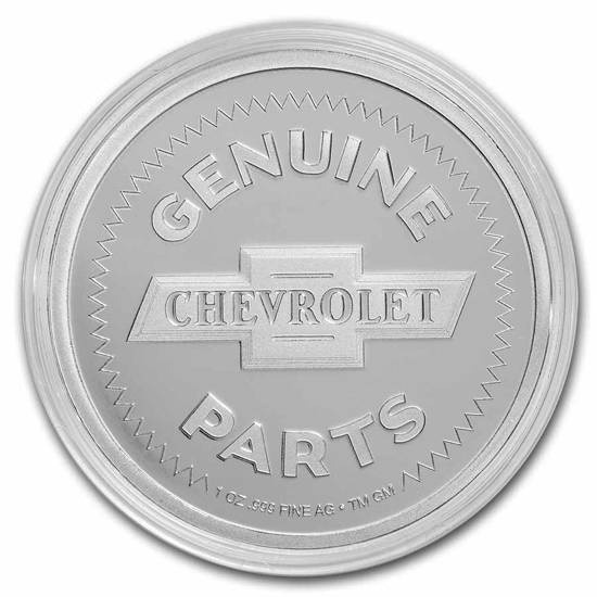 Chevrolet Genuine Parts Logo (1934-1940) 1 oncia d'argento