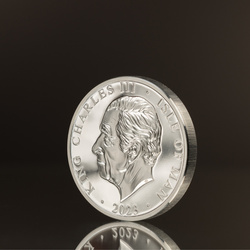 Isla de Man Un Noble 2 uncje Srebra 2023 Proof Piedfort Ultra High Relief