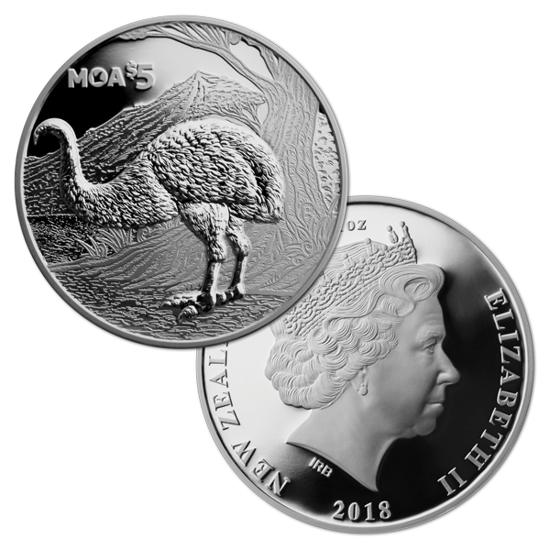 Moa 1 oncia d'argento 2018 Proof