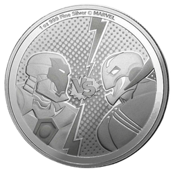 Niue: Marvel - Iron Man vs. Ultron 1 Unze Silber 2025