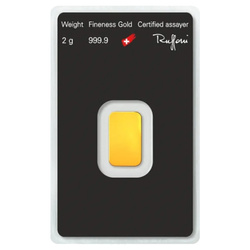Argor Heraeus 2 Gramm Goldbarren