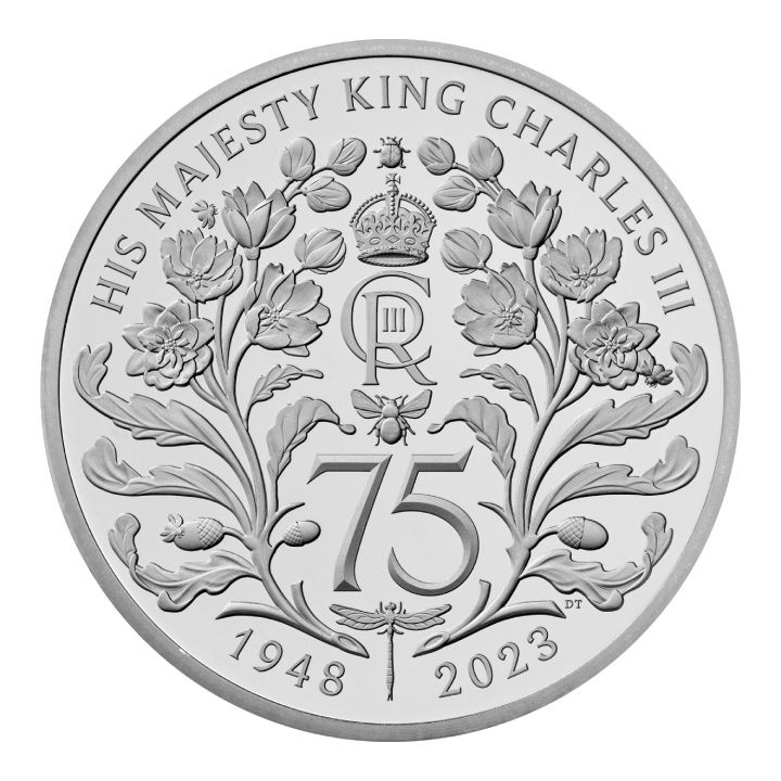 Zestaw 5 monet Wielka Brytania Platyna 2023 Proof Commemorative Coin