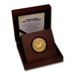 Niue: Animales Celestiales - Serpiente Verde 1 oz Oro 2020