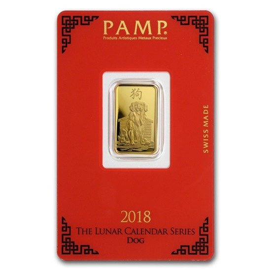 5 Gram Bar Gold Lunar Year of the Dog