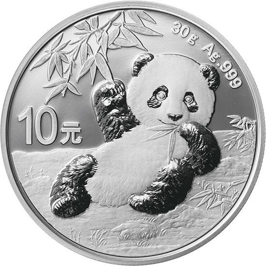 Chińska Panda 30 gramów Srebra 2020