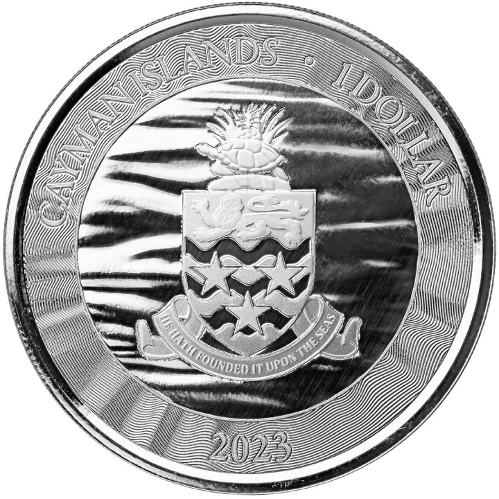 Cayman Islands: Marlin 1 uncja Srebra 2023 Prooflike