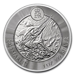 Cayman Islands: Marlin 1 oz Silver 2020