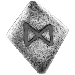 Germania Mint Bar: Rúnák - Dagaz színes 1 uncia ezüst antik felület