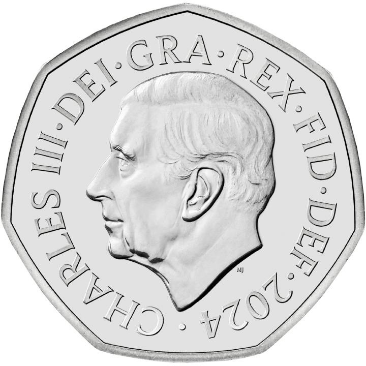 Lote de 8 monedas de cobre Reino Unido Definitive 2024