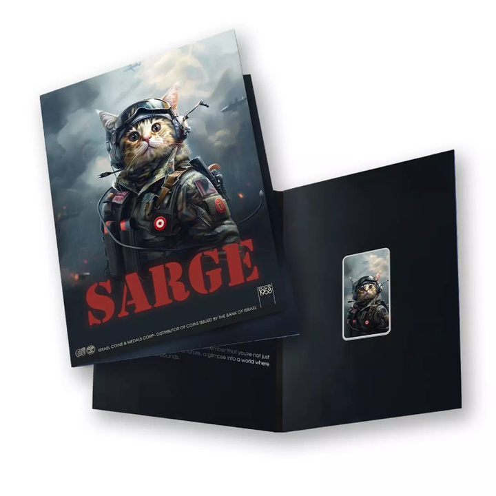 The Holy Land Mint - Human Cats - Sarge Coloured 1 oz Silver 2025