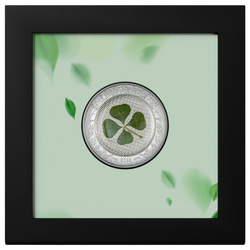 Palau: Four-leaf Clovers - Ounce of Luck coloured 1 oz Silver 2025 Proof