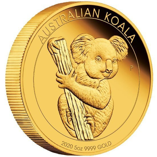 Koala 5 uncí zlata 2020 Proof