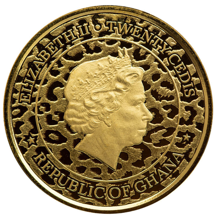Ghana: Leopardo Africano 1 oz Oro 2022 Proof
