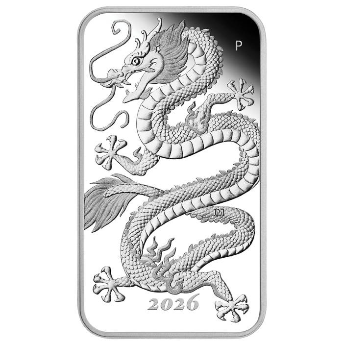 Lingot-pièce Dragon 1 oz argent 2026 Proof