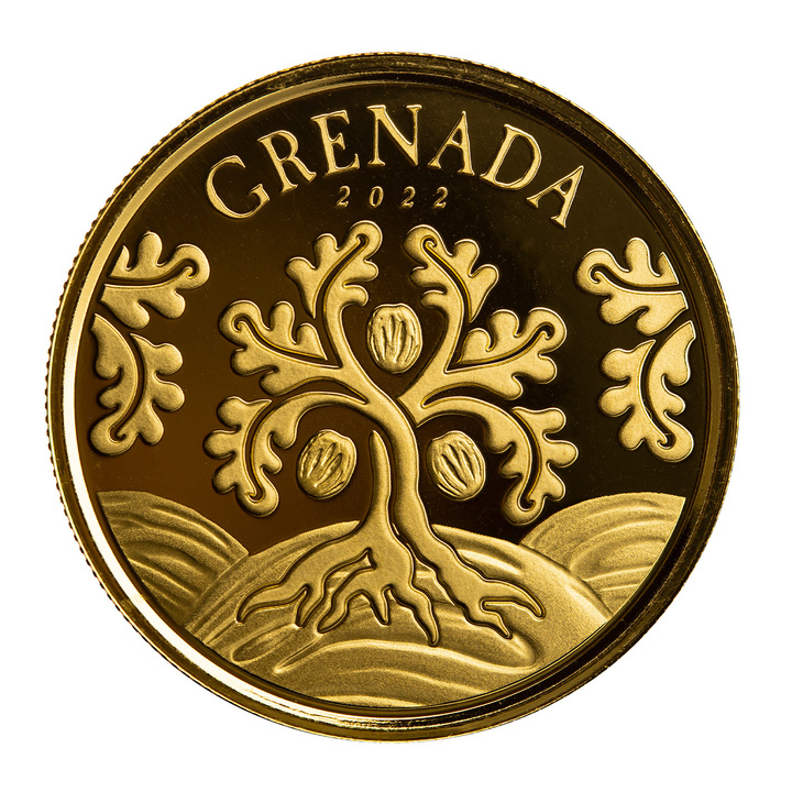 Grenada: Albero di noce moscata 1 oncia d'oro 2022