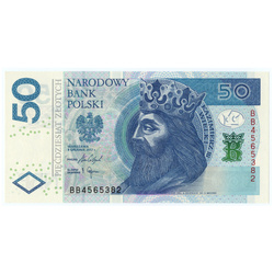 Lengyelország 50 Zloty (50 PLN) bankjegy UNC