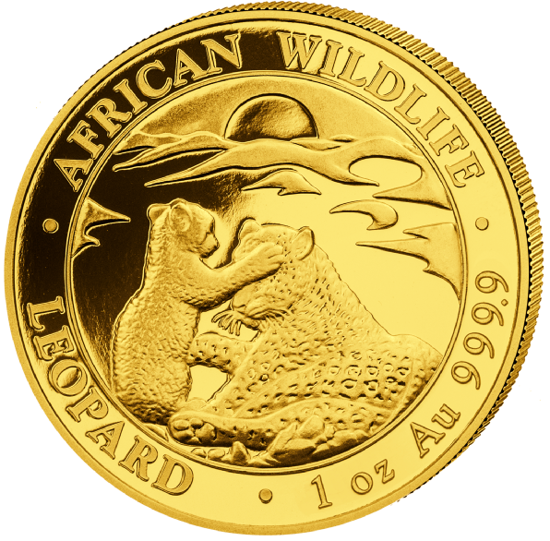 Fauna africana: Leopardo 1 oz Oro 2019