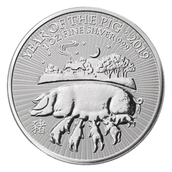 Lunar: Year of the Pig 1 oz Silver 2019 Royal Mint UK