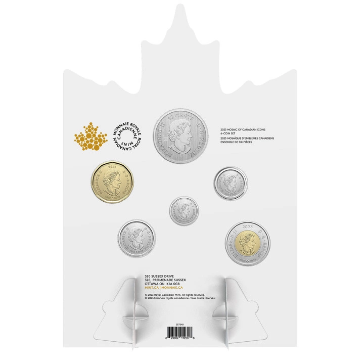  Canada: Mosaic of Canadian Icons 6 Coin 2023 Set 