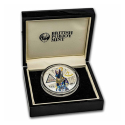 Sierra Leona: Dioses Egipcios - Anubis coloreado 2 oz Plata 2023 Proof
