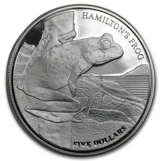 Żaba Hamiltona 1 uncja Srebra 2008 Proof