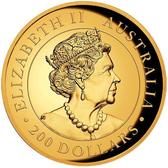 Kookaburra 2 uncje Złota 2021 Proof High Relief