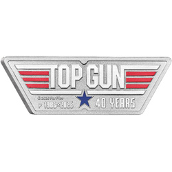 Top Gun 40 éve színezett formázott érme 1 oz ezüst 2026