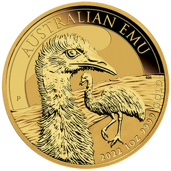Australian Emu 1 oz Gold 2022 MS 70 NGC First Day of Issue