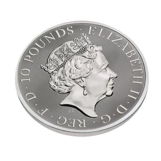 The Queen’s Beasts: The Black Bull of Clarence 10 oz Silver 2019