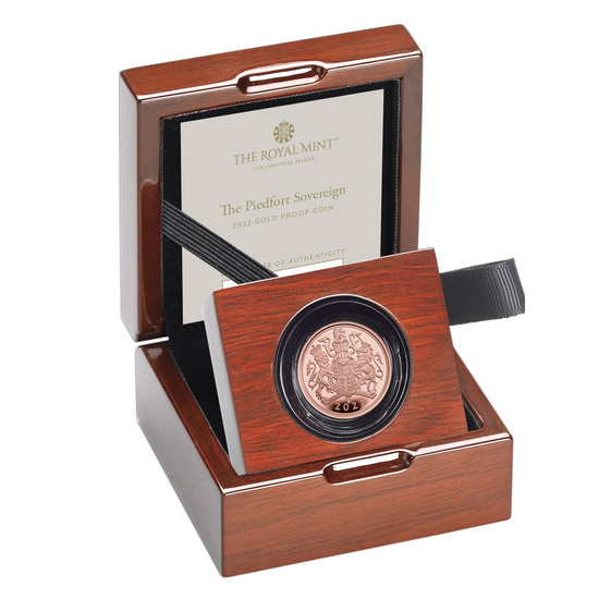 Regno Unito: Sovrano d'oro Elisabetta II 2022 Proof Piedfort