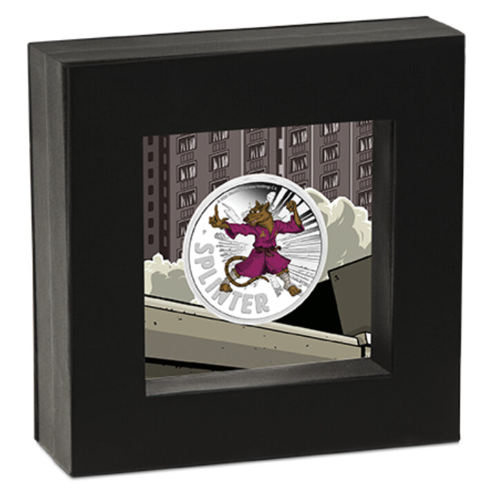 Tuvalu: Teenage Mutant Ninja Turtles - Splinter coloured 1 oz Silver 2025 Proof
