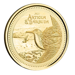 Antigua & Barbuda: Fregata wielka 1 uncja Złota 2021