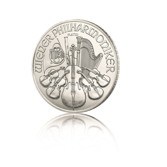 Filarmónica de Viena 1/25 oz Platino 2022