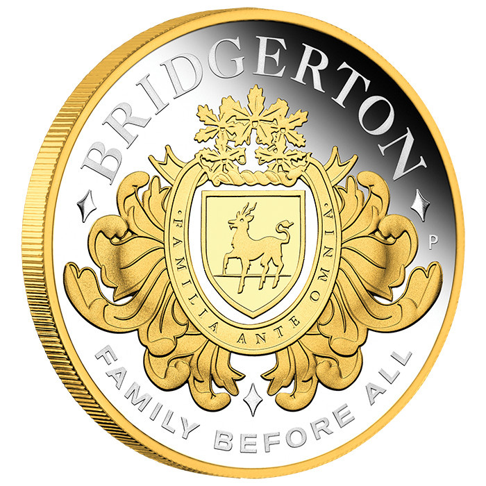 Tuvalu House of Bridgerton aurită 2 oz argint 2026 Proof