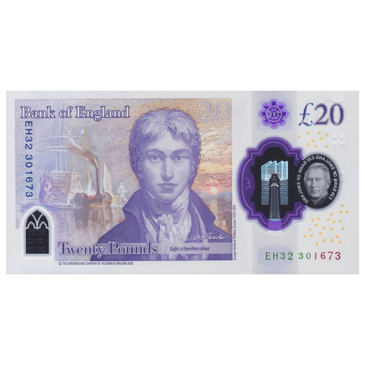 Banknote 20 Great British Pound - King Charles III (20 pound / 20 GBP) Circulated