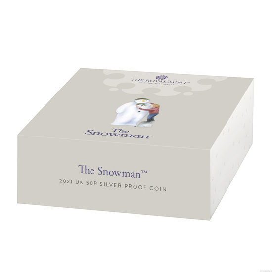 The Snowman coloured Silber 2021 Proof