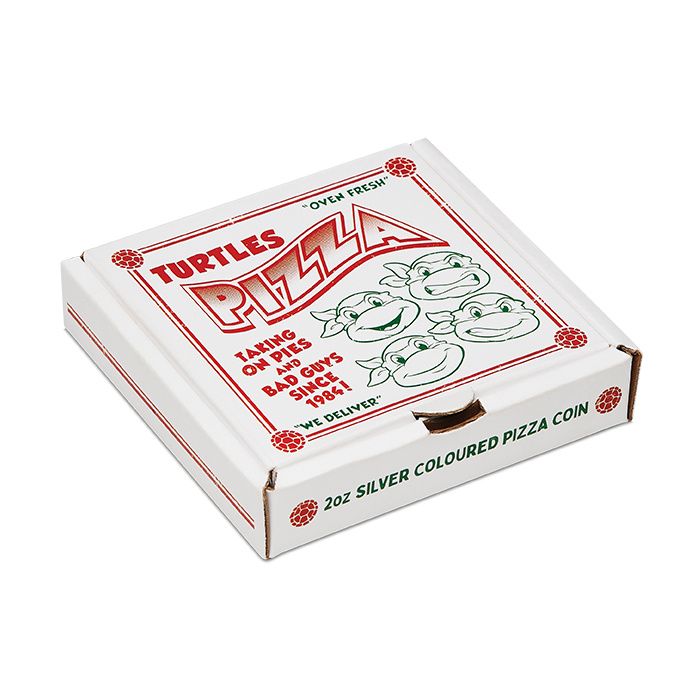 Tuvalu: Teenage Mutant Ninja Turtles – Pizza colorida 2 oz Plata 2025 Proof