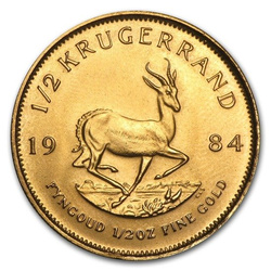 Krugerrand 1/2 unce zlata 1984