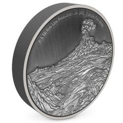 Niue : Le Seigneur des Anneaux - Le Mont Destin 3 onces d'argent 2022 Finition antique