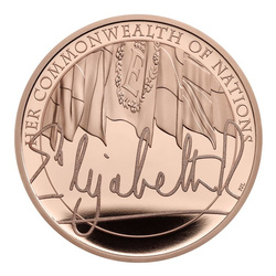 The Queens Reign - Commonwealth Zlato £5 2022 Proof