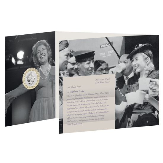 Celebrating the Life and Legacy of Dame Vera Lynn £2 Miedzionikiel 2022