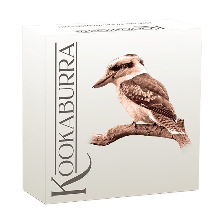 Kookaburra 5 once d'argento 2025 Proof High Relief Incused