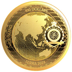 Niue: Terra 1 oncia d'oro 2023 Prooflike