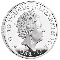 Les bêtes royales Tudor : Seymour Panther 5 onces d'argent 2022 Proof