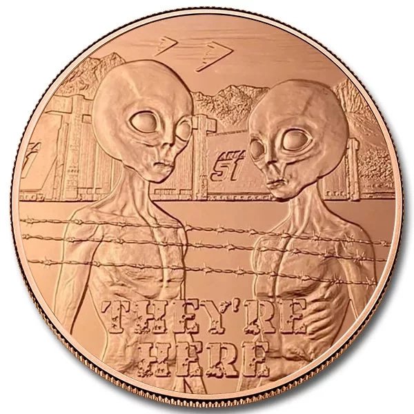 Area 51 „Jsou tady“ 1 unce mědi