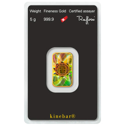 Lingote de Oro Kinebar Argor Heraeus 5 gramos