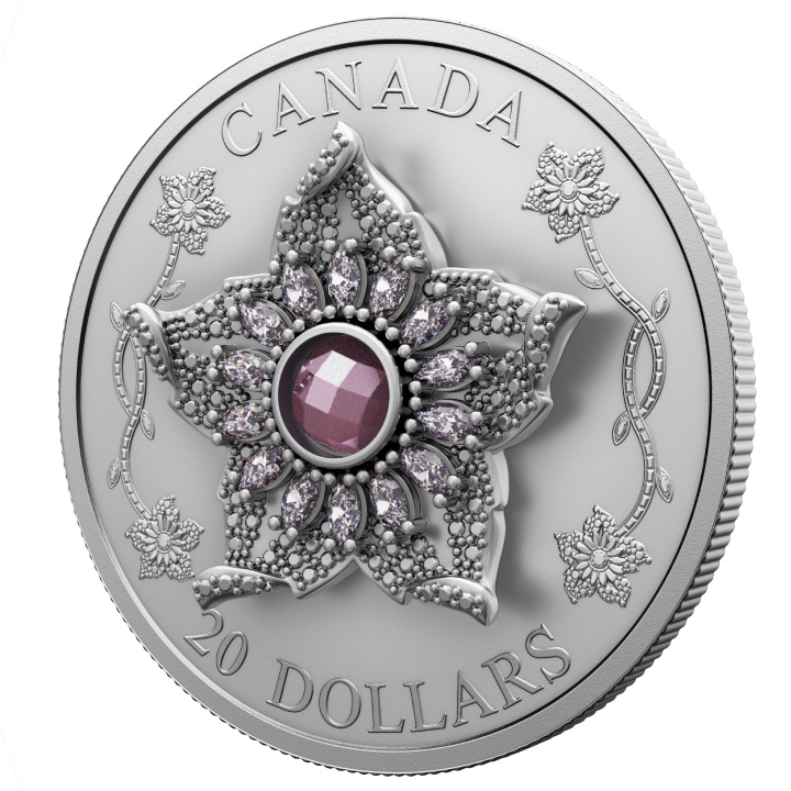Kanada: Williamson Diamond Brooch 20 dolláros ezüst 2025 Matte Proof