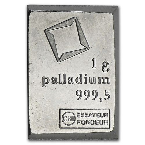 1 gram Sztabka Palladu Heimerle Meule