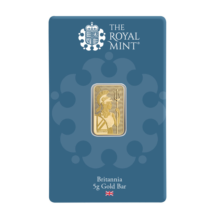 Lingot The Royal Mint - Britannia 5 grammes d'or