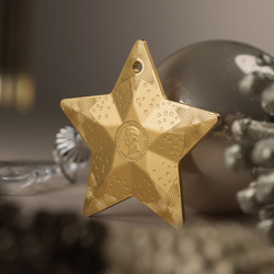 Îles Cook : Décoration de Noël - Ciel étoilé plaqué or 1 once d'argent 2024 Silk Coin